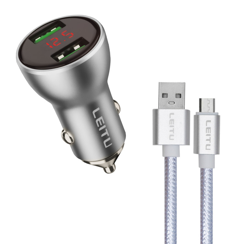 شارژر فندکی لیتو مدل LC-C20 به همراه کابل تبدیل MICRO USB شارژر فندکی لیتو مدل LC-C20 به همراه کابل تبدیل MICRO USB