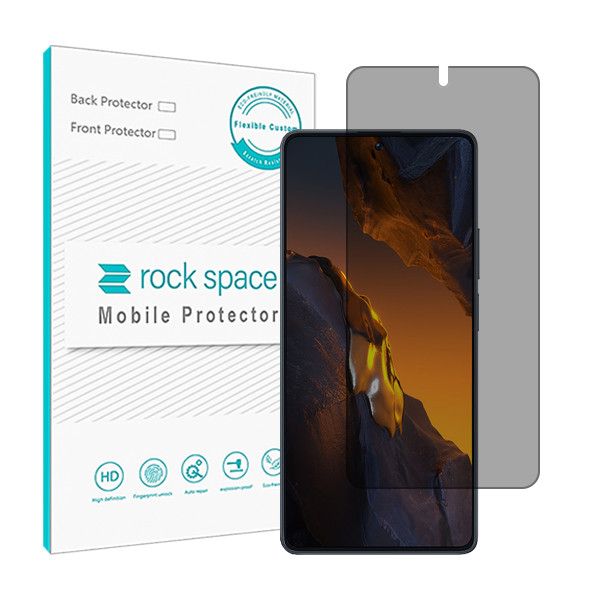 گلس حریم شخصی گوشی شیائومی Poco F5 راک اسپیس مدل HyPRV -بی رنگ گلس حریم شخصی گوشی شیائومی Poco F5 راک اسپیس مدل HyPRV -بی رنگ