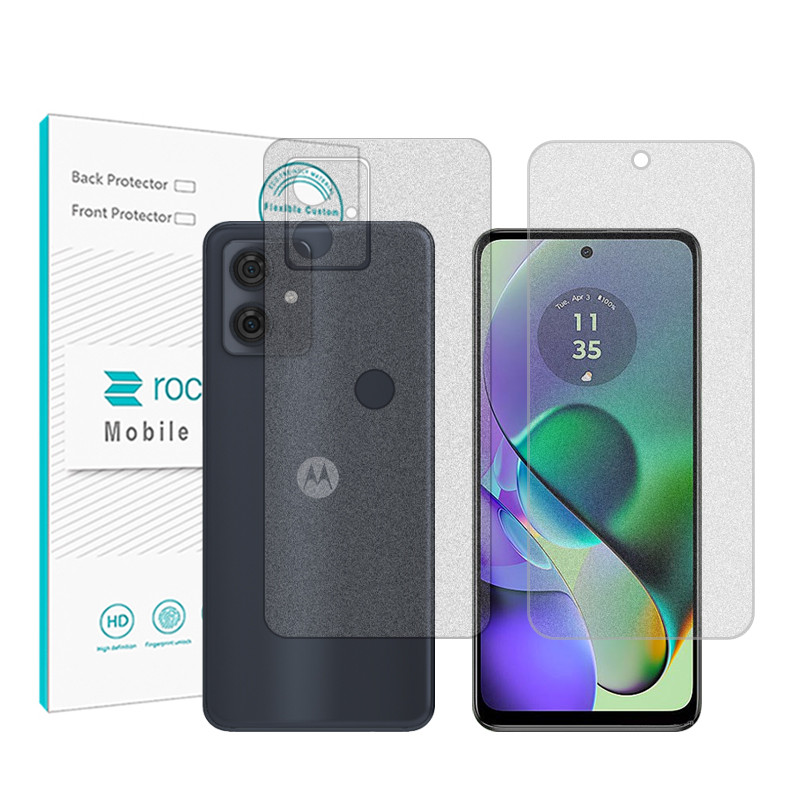 گلس گوشی موتورولا Moto G54 راک اسپیس مدل HyMTT به همراه محافظ پشت گوشی-بی رنگ گلس گوشی موتورولا Moto G54 راک اسپیس مدل HyMTT به همراه محافظ پشت گوشی-بی رنگ