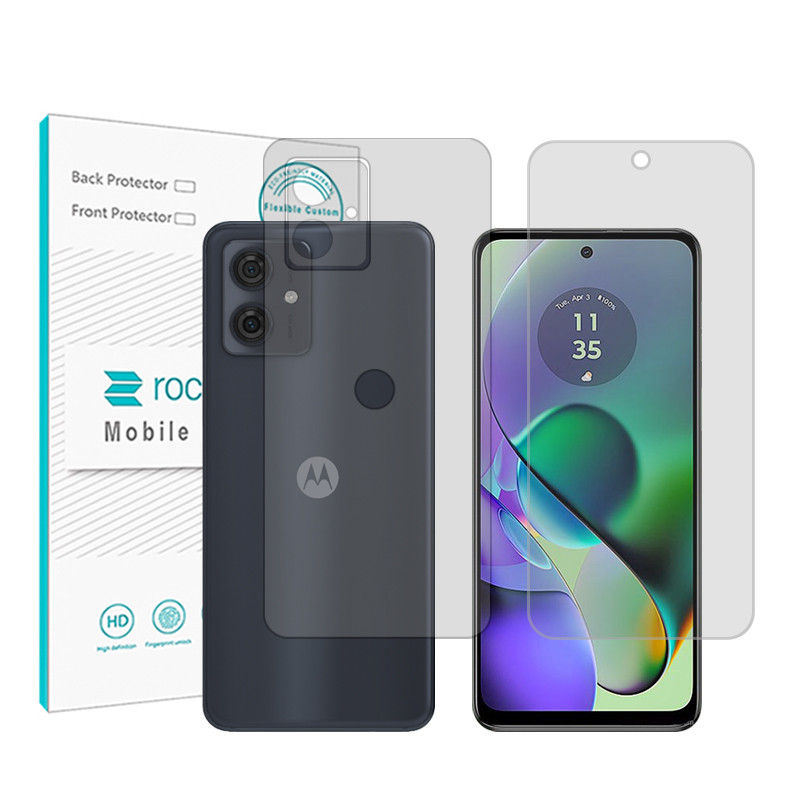 گلس گوشی موتورولا Moto G54 راک اسپیس مدل HyGEL به همراه محافظ پشت گوشی-بی رنگ گلس گوشی موتورولا Moto G54 راک اسپیس مدل HyGEL به همراه محافظ پشت گوشی-بی رنگ
