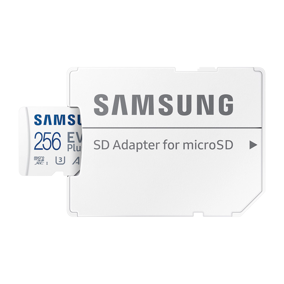 کارت حافظه microSDXC سامسونگ مدل Evo Plus A2 V30 کلاس 10 ظرفیت 256 گیگابایت به همراه آداپتور SD کارت حافظه microSDXC سامسونگ مدل Evo Plus A2 V30 کلاس 10 ظرفیت 256 گیگابایت به همراه آداپتور SD