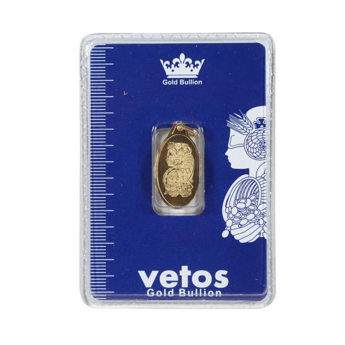 شمش طلا 18 عیار 1 گرم سرمد ایرانیان مدل وتوس کد T1664-0.50