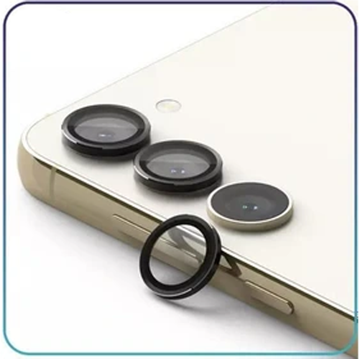 محافظ لنز دوربین گوشی سامسونگ Galaxy A55 -نقرهای محافظ لنز دوربین گوشی سامسونگ Galaxy A55 -نقرهای