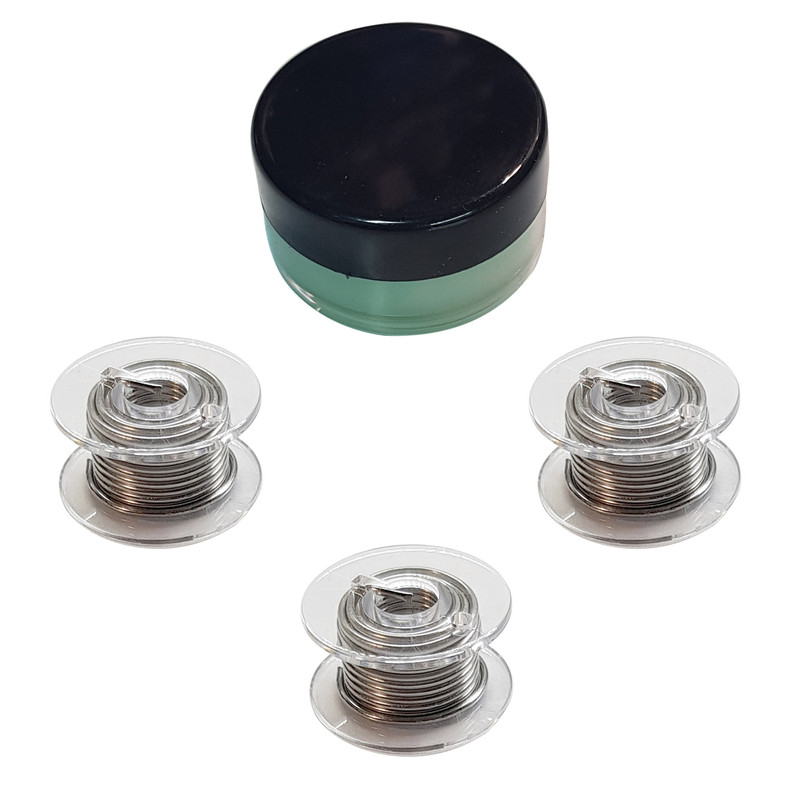 سیم لحیم مدل SL-111 بسته سه عددی به همراه روغن لحیم سیم لحیم مدل SL-111 بسته سه عددی به همراه روغن لحیم