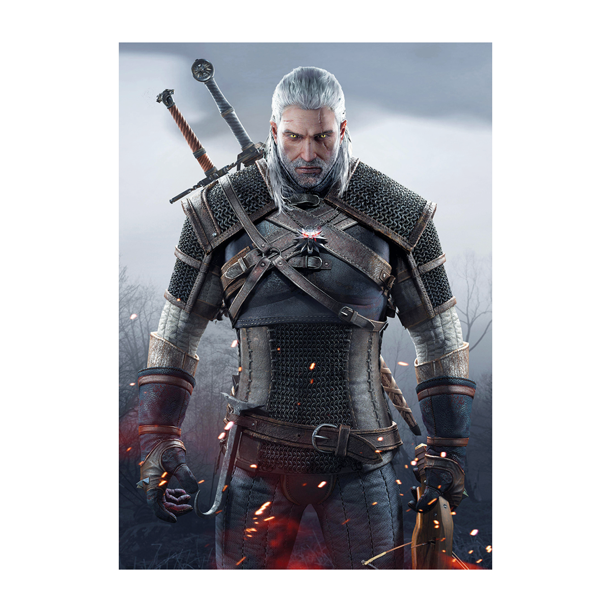 متال پوستر گیمینگ ویچر Witcher کد N201 متال پوستر گیمینگ ویچر Witcher کد N201