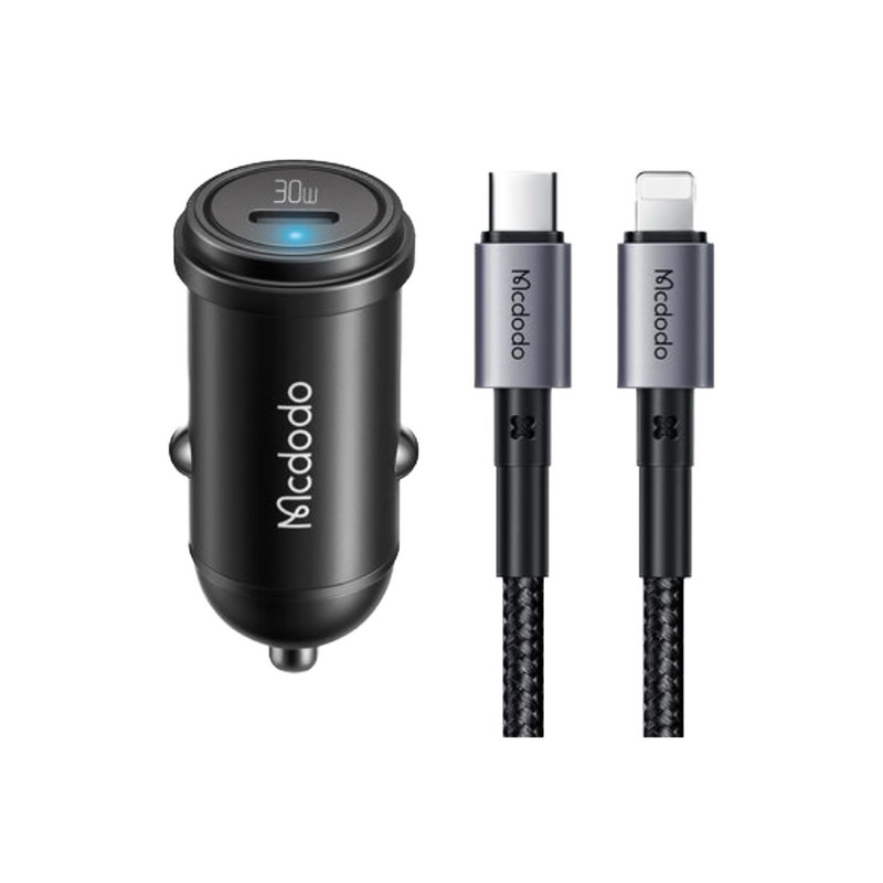 شارژر فندکى 30وات  مک دودو مدل CC-749 به همراه كابل تبديل لایتنینگ شارژر فندکى 30وات  مک دودو مدل CC-749 به همراه كابل تبديل لایتنینگ