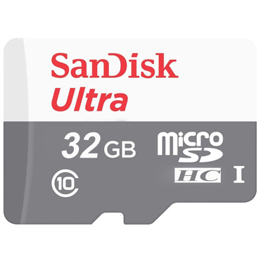 کارت حافظه microSDHC سن دیسک مدل Ultra کلاس 10 استاندارد UHS-I U1 سرعت 100MBps ظرفیت 32 گیگابایت	-خاکستری  کارت حافظه microSDHC سن دیسک مدل Ultra کلاس 10 استاندارد UHS-I U1 سرعت 100MBps ظرفیت 32 گیگابایت	-خاکستری