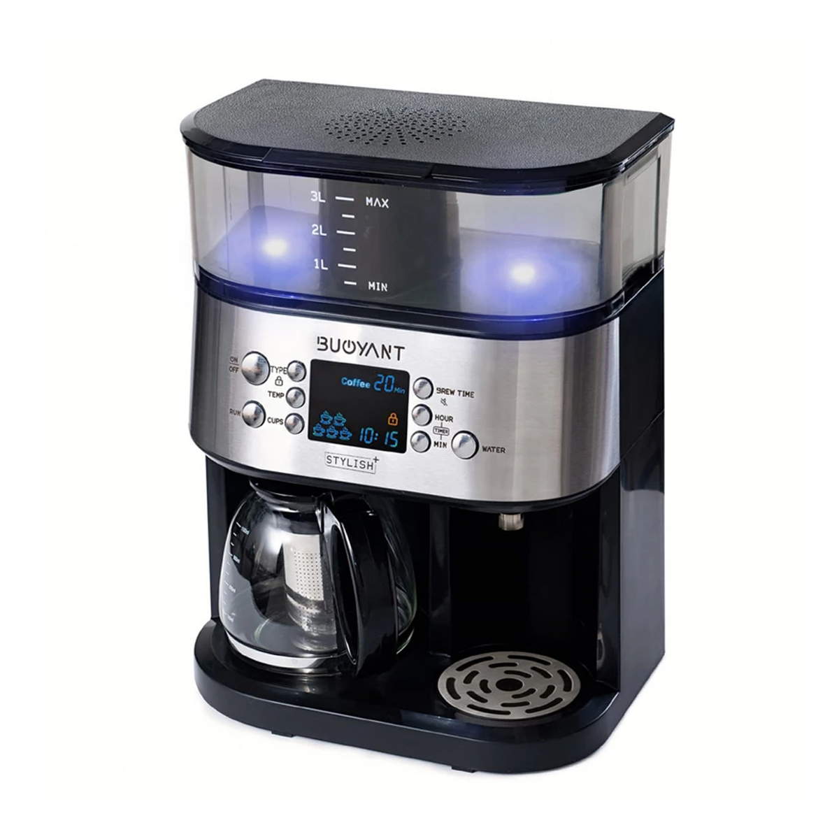 چای و قهوه ساز بویانت مدل Stylish Plus مشکی چای و قهوه ساز بویانت مدل Stylish Plus مشکی