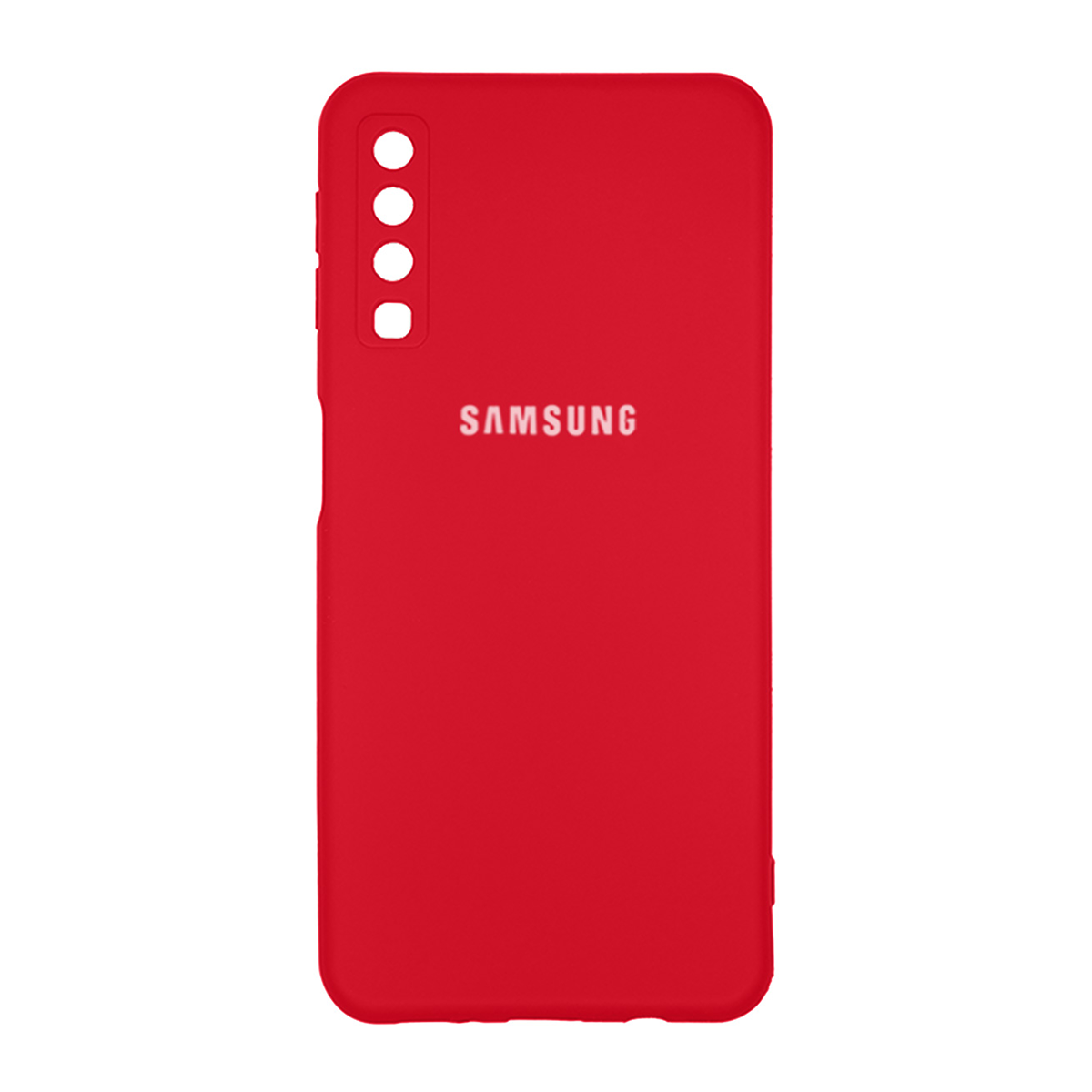 کاور گوشی سامسونگ Galaxy A7 (2018) مدل سیلیکونی محافظ لنزدار-قرمز کاور گوشی سامسونگ Galaxy A7 (2018) مدل سیلیکونی محافظ لنزدار-قرمز
