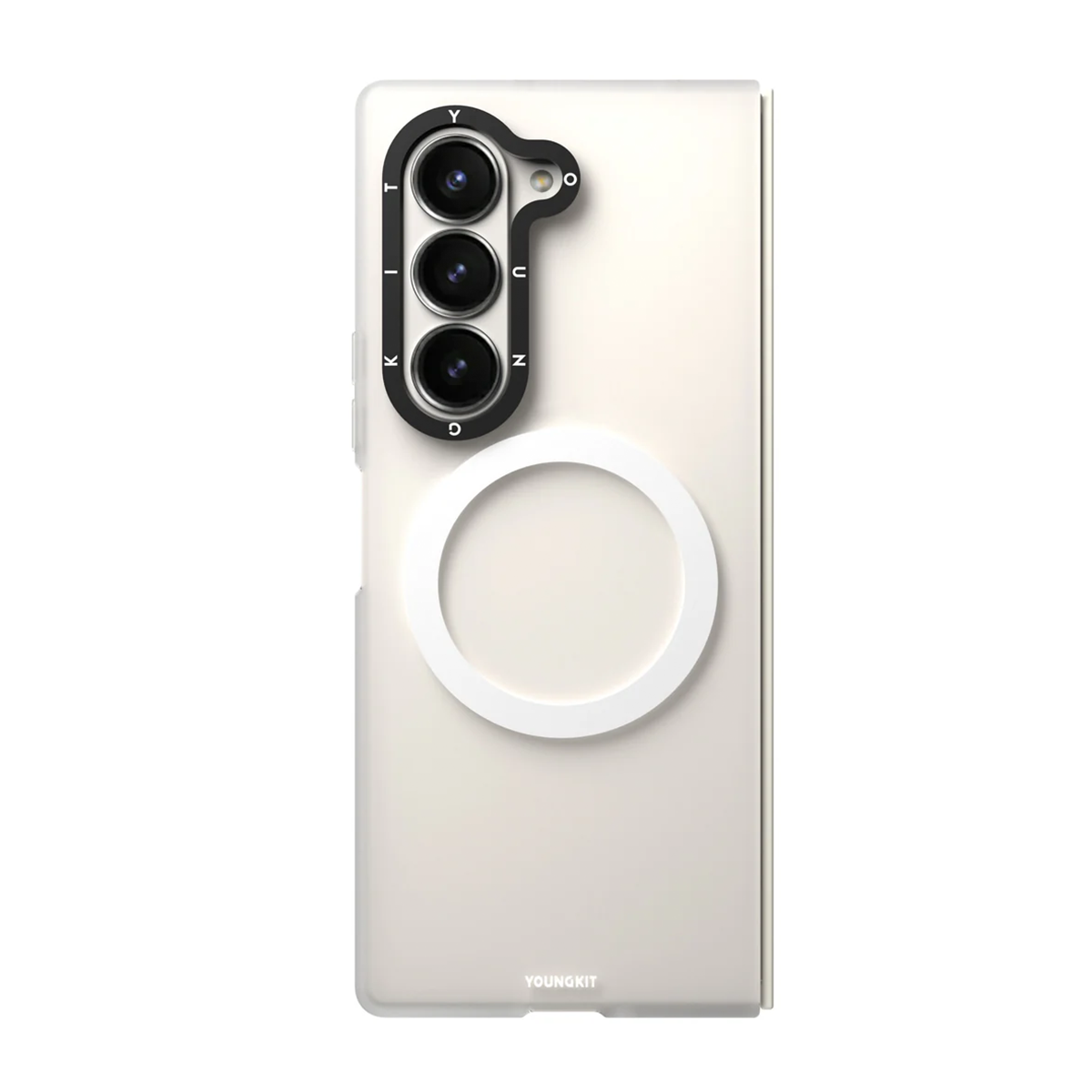 کاور گوشی سامسونگ Galaxy Z Fold 6 مدل یانگ کیت Hidden Sand Matte Texture MagSafe-سفید کاور گوشی سامسونگ Galaxy Z Fold 6 مدل یانگ کیت Hidden Sand Matte Texture MagSafe-سفید
