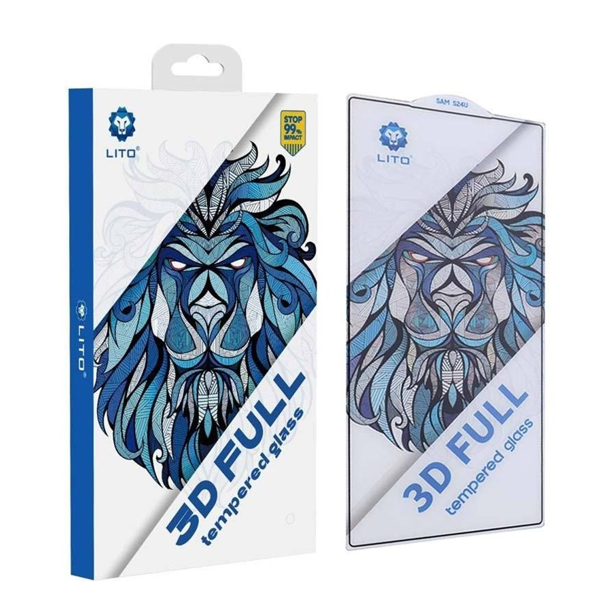 گلس گوشی سامسونگ Galaxy S24 Ultra لیتو مدل 3D Full-بی رنگ شفاف