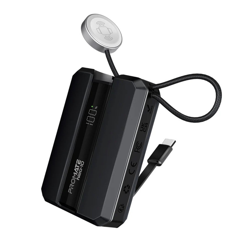 پاوربانک پرومیت مدل NEO-10.BLK ظرفیت 10000 میلیآمپرساعت پاوربانک پرومیت مدل NEO-10.BLK ظرفیت 10000 میلیآمپرساعت