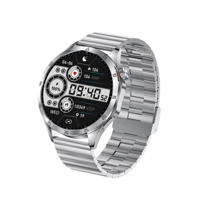 ساعت هوشمند گرین لاین مدل G-Master 2-بدنه نقره ای بند نقره ای  ساعت هوشمند گرین لاین مدل G-Master 2-بدنه نقره ای بند نقره ای