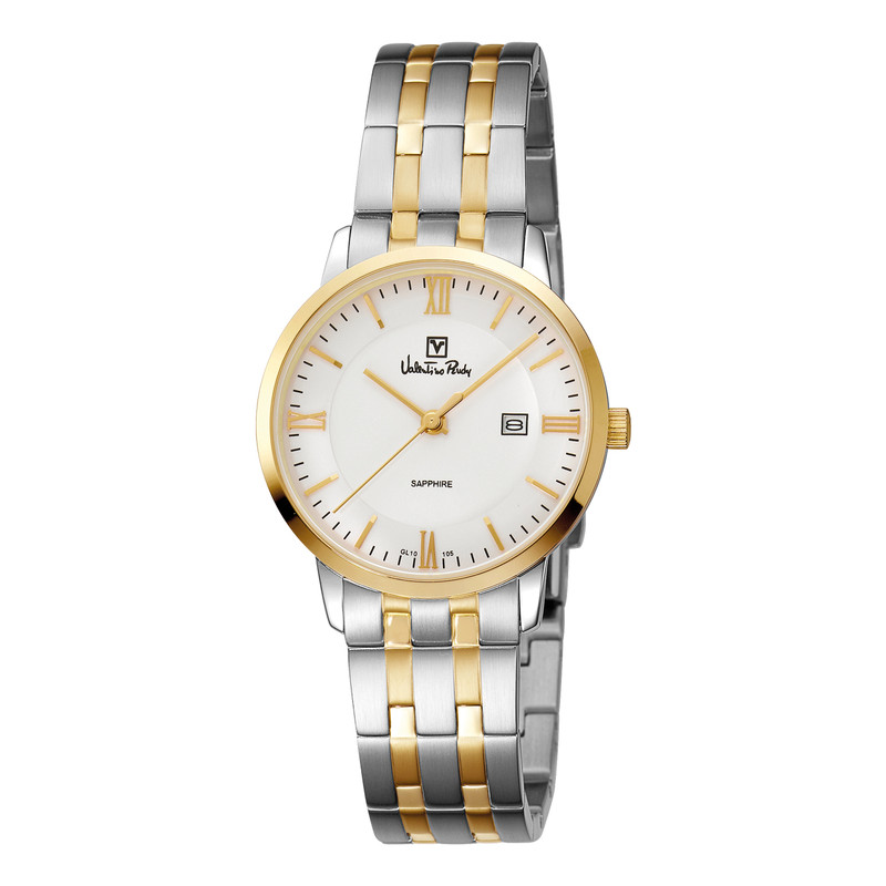 ساعت مچی زنانه والنتینو رودی مدل VR105-2113 بند استیل نقره ای-طلایی-طلایی ساعت مچی زنانه والنتینو رودی مدل VR105-2113 بند استیل نقره ای-طلایی-طلایی