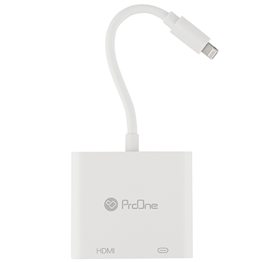 تبدیل لایتنینگ به HDMI پرووان PHU550-سفید  تبدیل لایتنینگ به HDMI پرووان PHU550-سفید