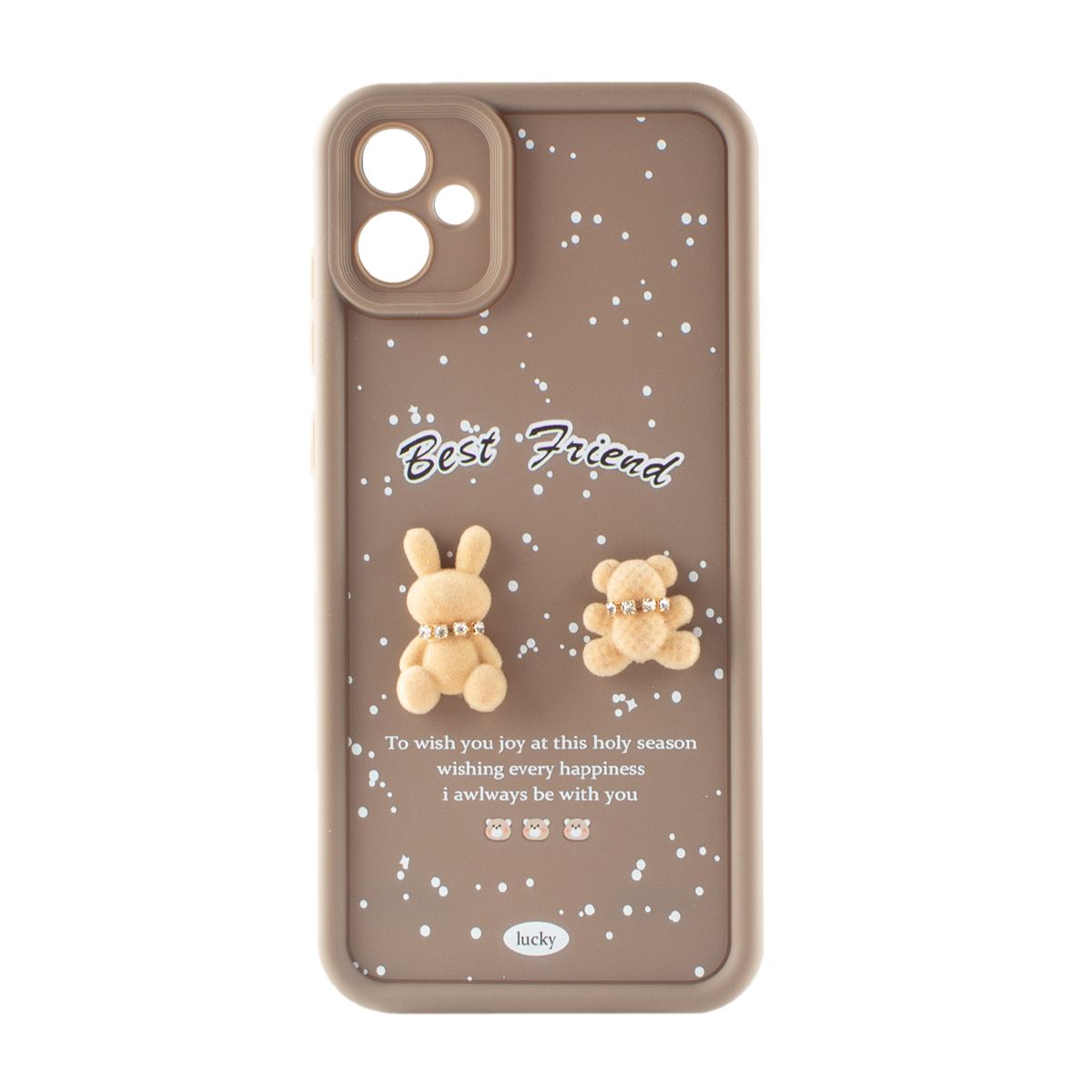 کاور گوشی سامسونگ Galaxy A05 زیفرند مدل Best Friend-قهوه ای