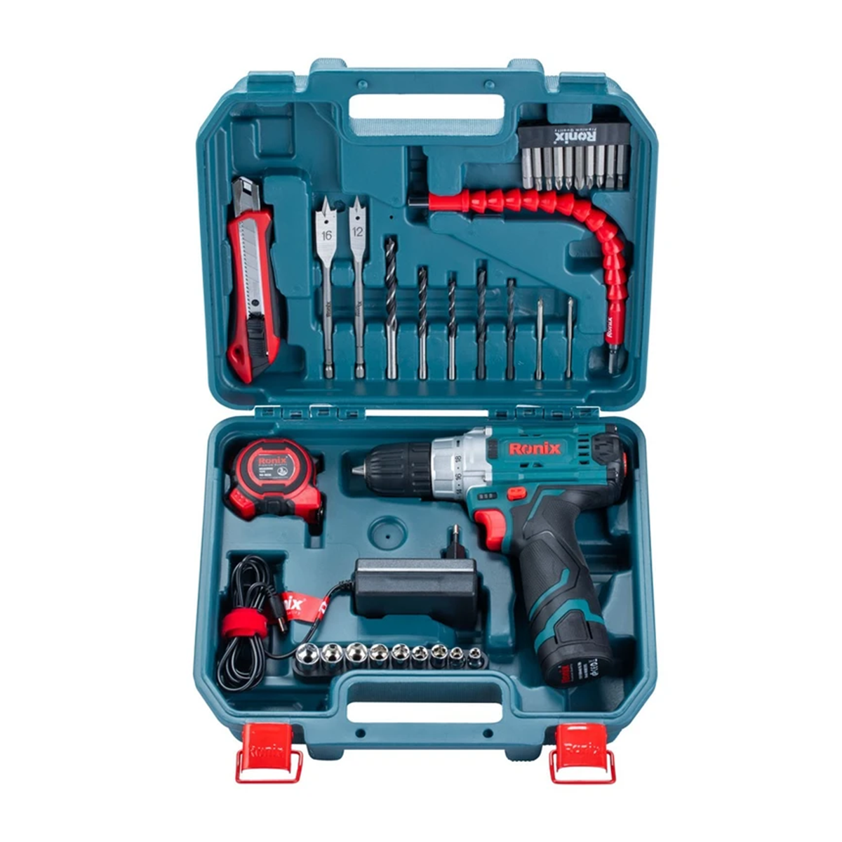 ست دریل شارژی رونیکس 35 عددی مدل RS-8611-تک رنگ ست دریل شارژی رونیکس 35 عددی مدل RS-8611-تک رنگ