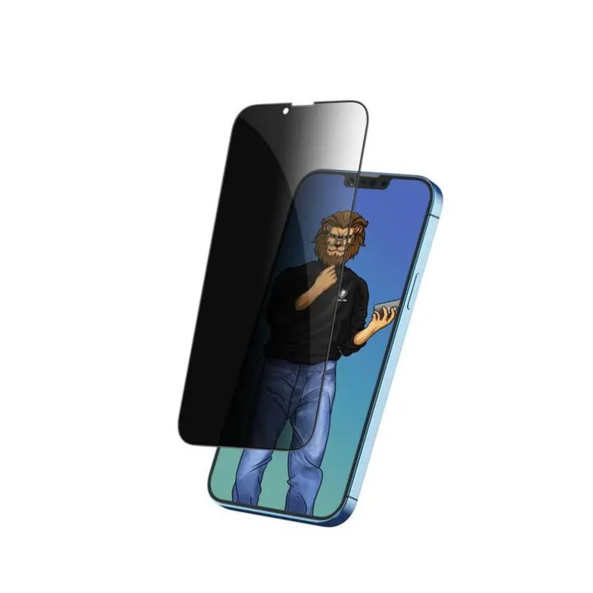 گلس گوشی اپل iPhone 13 Pro Max گرین حریم شخصی مدل 9H Steve Privacy Full  گلس گوشی اپل iPhone 13 Pro Max گرین حریم شخصی مدل 9H Steve Privacy Full