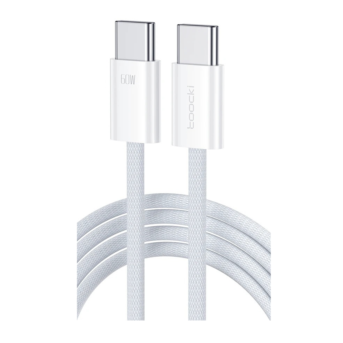 کابل دو سر تایپ سی توکی مدل TQ-X51C3 طول 1 متر-سفید کابل دو سر تایپ سی توکی مدل TQ-X51C3 طول 1 متر-سفید