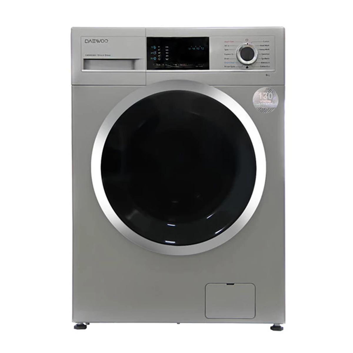 ماشین لباسشویی دوو 8 کیلویی مدل LM-840S-نقره‌ای