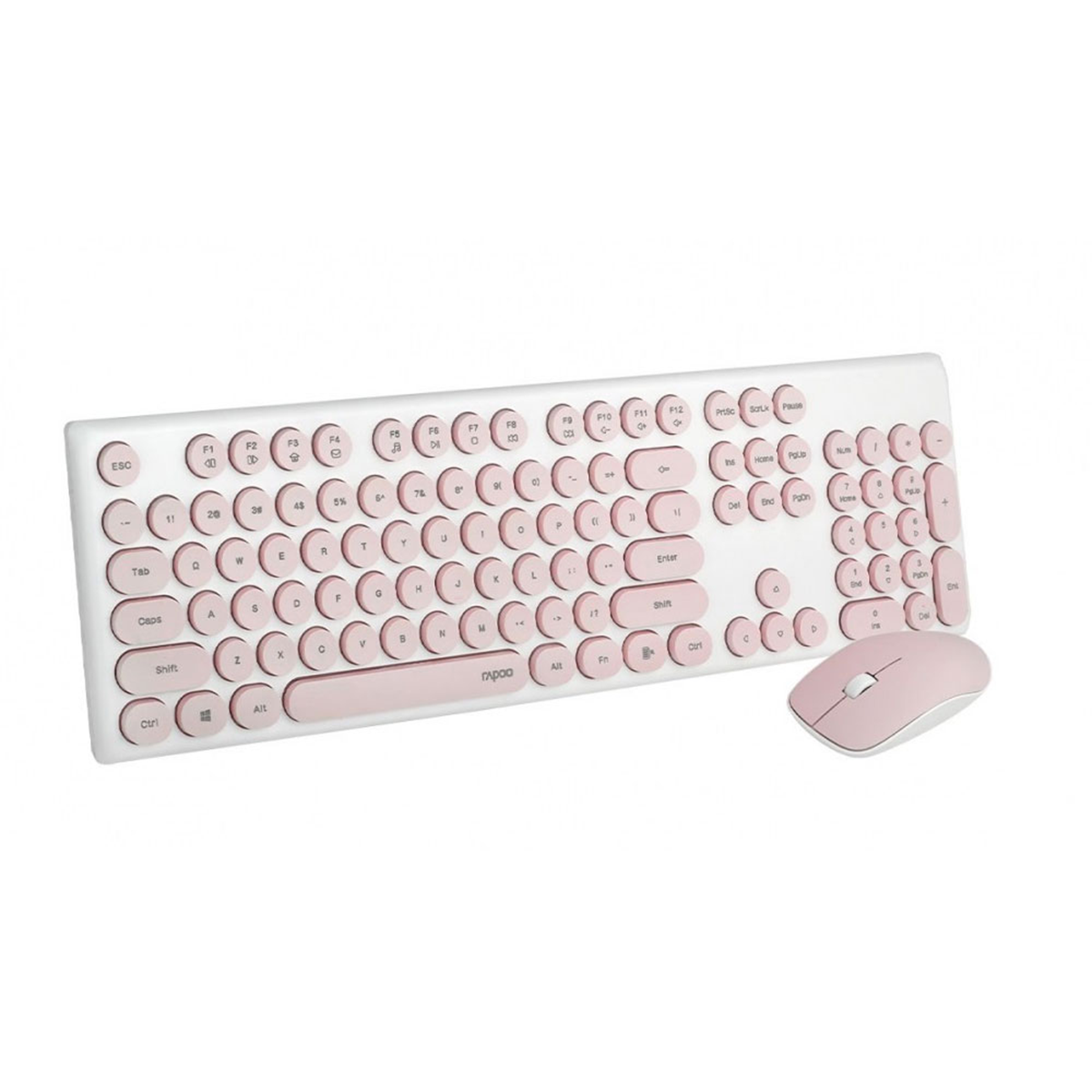 کیبورد و ماوس بی سیم رپو مدل X260S-صورتی کیبورد و ماوس بی سیم رپو مدل X260S-صورتی