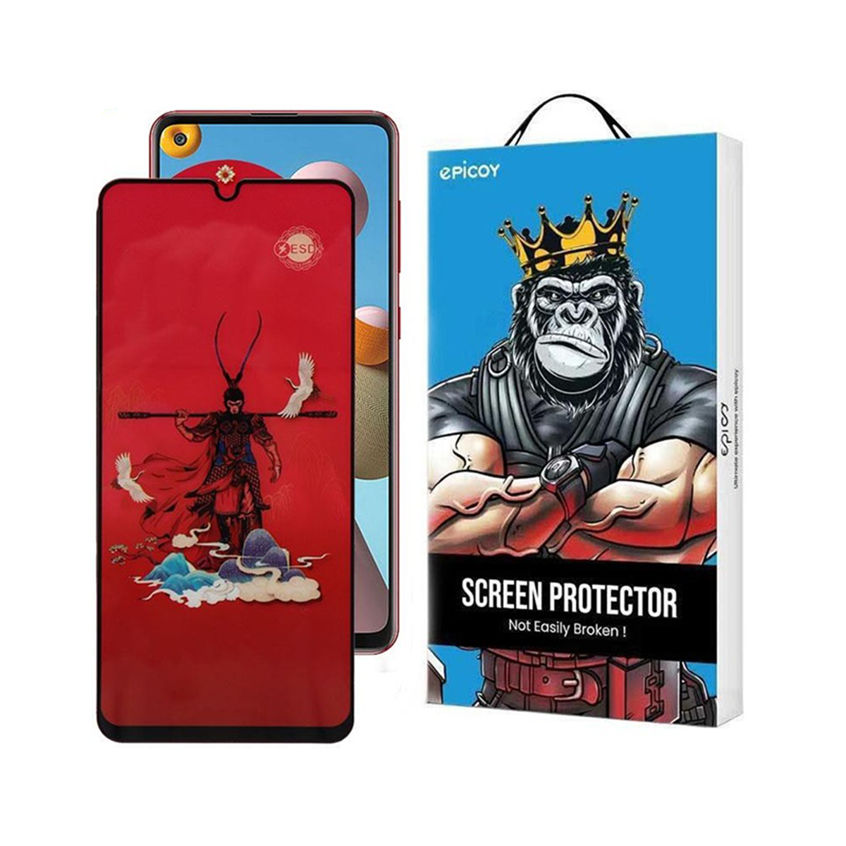 محافظ صفحه نمایش گوشی سامسونگ Galaxy A21s اپیکوی مدل Monkey King-مشکی محافظ صفحه نمایش گوشی سامسونگ Galaxy A21s اپیکوی مدل Monkey King-مشکی