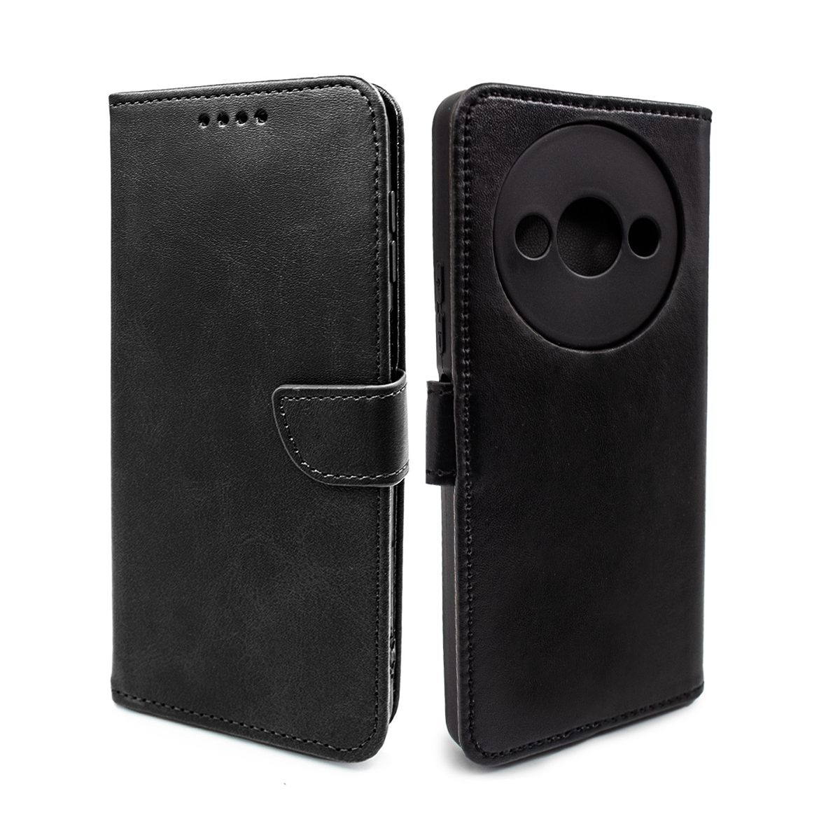 کیف کلاسوری گوشی سامسونگ Galaxy A3 مدل مگنتی جاکارتی محافظ لنزدار-مشکی