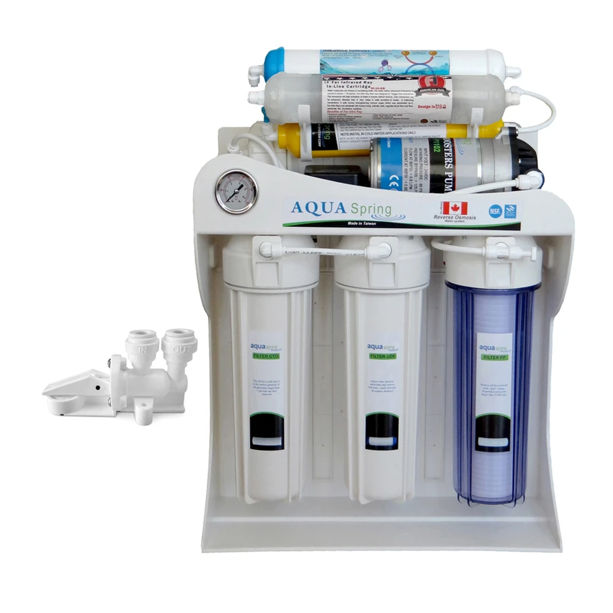 دستگاه تصفیه کننده آب آکوآ اسپرینگ مدل SF3250 به همراه کیت نشتی گیر دستگاه تصفیه کننده آب آکوآ اسپرینگ مدل SF3250 به همراه کیت نشتی گیر