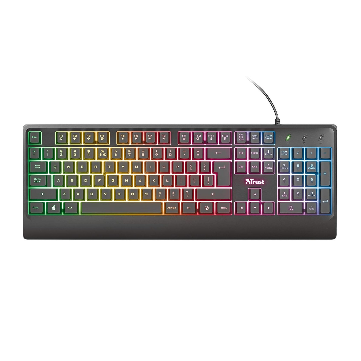 کیبورد گیمینگ تراست مدل Ziva Gaming Led-مشکی کیبورد گیمینگ تراست مدل Ziva Gaming Led-مشکی