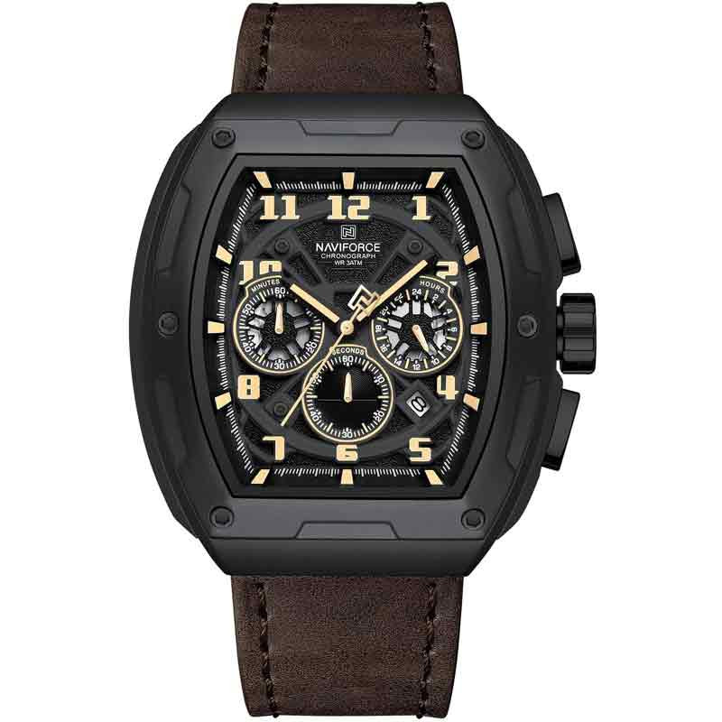 ساعت مچی مردانه نیوی فورس مدل NF8053 BR BK CR ساعت مچی مردانه نیوی فورس مدل NF8053 BR BK CR