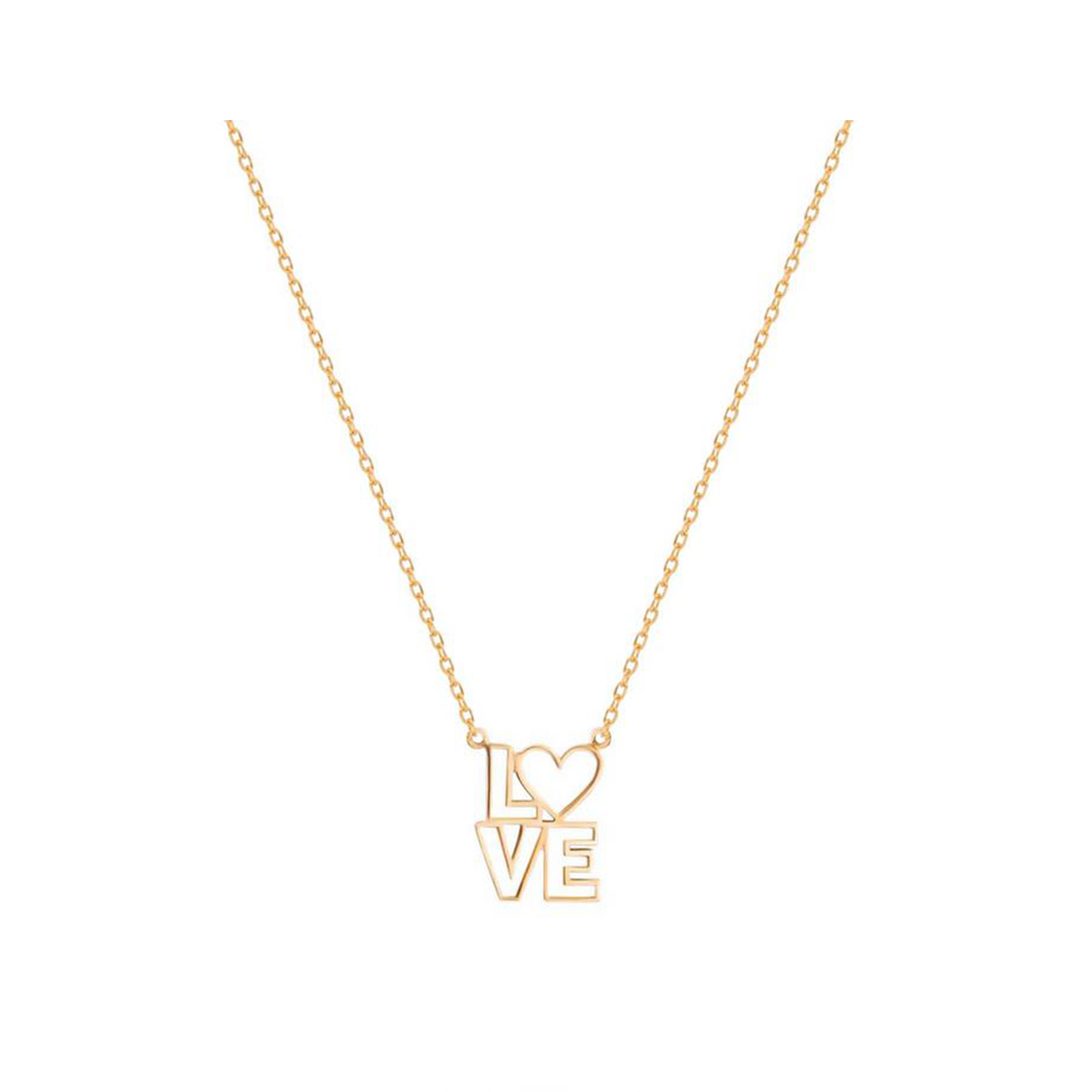 گردنبند طلا زنانه طرح لاو چهارتایی کد N032853-950 گردنبند طلا زنانه طرح لاو چهارتایی کد N032853-950