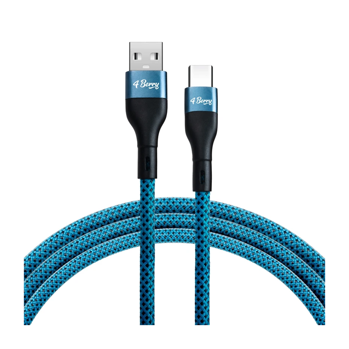 کابل تایپ سی مدل 4berry BMUC01 طول 1 متر-آبی کابل تایپ سی مدل 4berry BMUC01 طول 1 متر-آبی
