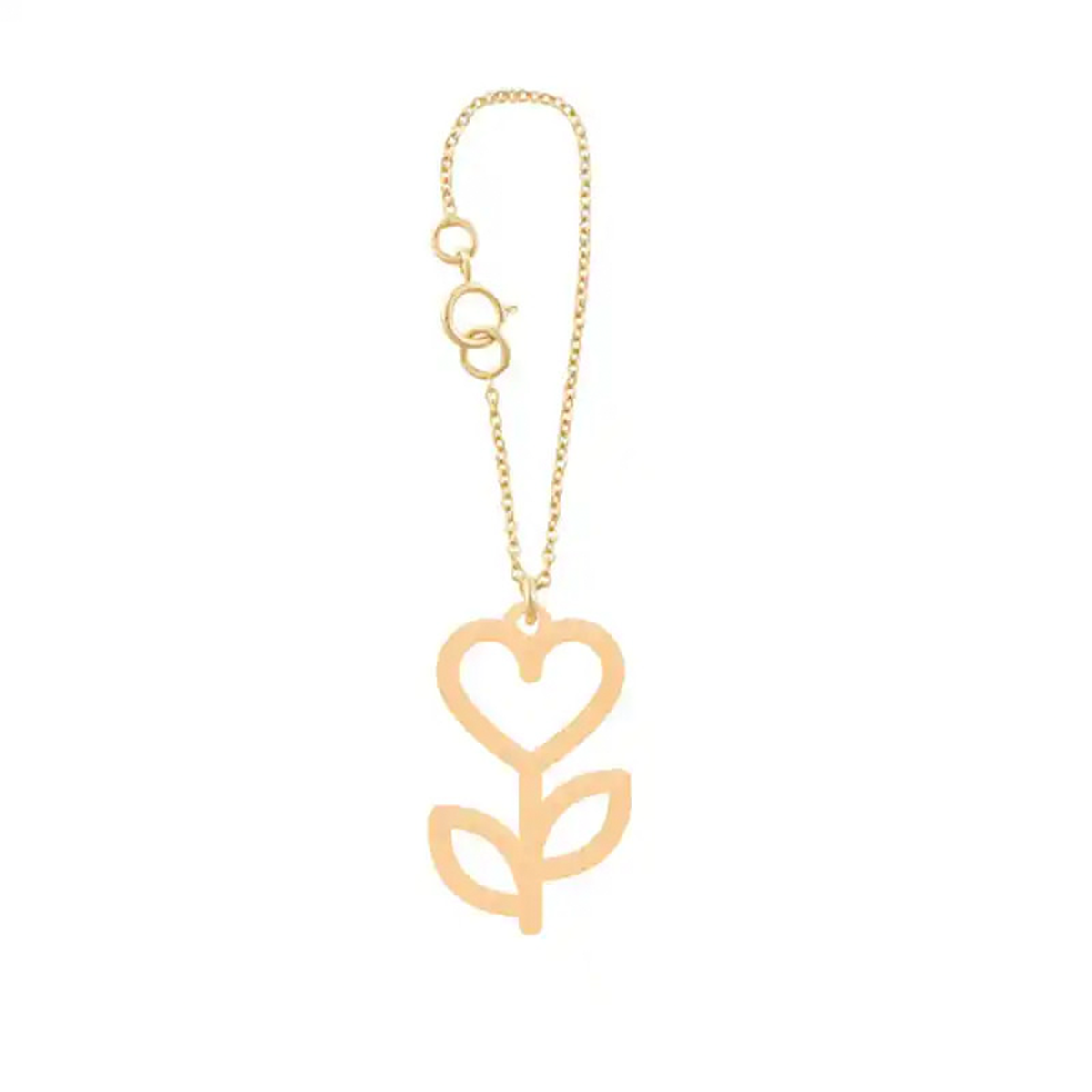 آویز طلا ساعت زنانه طرح گل قلبی قو طلایی کد A039290-0.51 آویز طلا ساعت زنانه طرح گل قلبی قو طلایی کد A039290-0.51