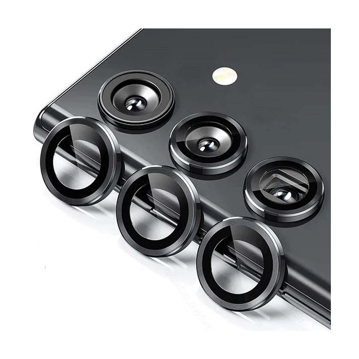 محافظ لنز دوربین گوشی سامسونگ  Galaxy S23 FE مدل تکی-نقره‌ای