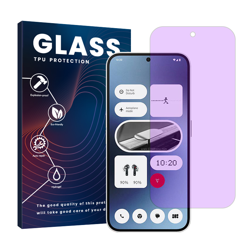 محافظ صفحه نمایش آنتی پرپل گلس مدل Resistant مناسب برای گوشی موبایل ناتینگ Phone 2a  محافظ صفحه نمایش آنتی پرپل گلس مدل Resistant مناسب برای گوشی موبایل ناتینگ Phone 2a