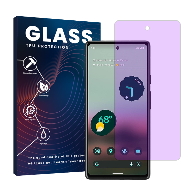 محافظ صفحه نمایش ضد اشعه بنفش گلس مدل Resistant مناسب برای گوشی موبایل گوگل Pixel 6a محافظ صفحه نمایش ضد اشعه بنفش گلس مدل Resistant مناسب برای گوشی موبایل گوگل Pixel 6a