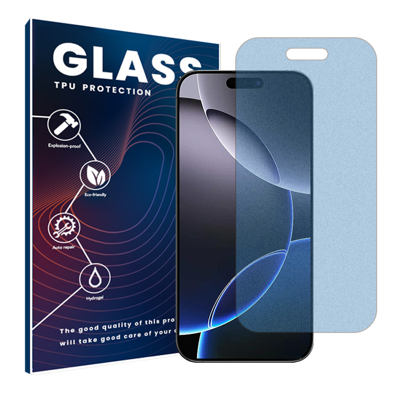 محافظ صفحه نمایش مات آنتی بلو گلس مدل Shield مناسب برای گوشی موبایل اپل iPhone 16 Pro  محافظ صفحه نمایش مات آنتی بلو گلس مدل Shield مناسب برای گوشی موبایل اپل iPhone 16 Pro