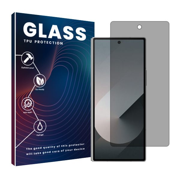 محافظ صفحه نمایش حریم شخصی گلس مدل Resistant مناسب برای گوشی موبایل  سامسونگ Galaxy Z Fold6 محافظ صفحه نمایش حریم شخصی گلس مدل Resistant مناسب برای گوشی موبایل  سامسونگ Galaxy Z Fold6