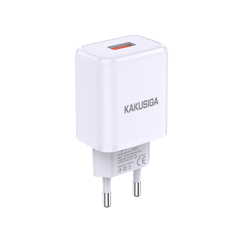 شارژر دیواری 18 وات کاکوسیگا مدل KSC-916  شارژر دیواری 18 وات کاکوسیگا مدل KSC-916