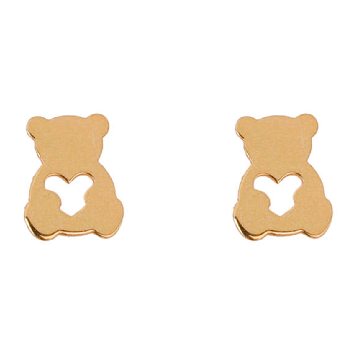 گوشواره طلا زنانه طرح خرس پو قو طلایی کد 025297-0.45 گوشواره طلا زنانه طرح خرس پو قو طلایی کد 025297-0.45