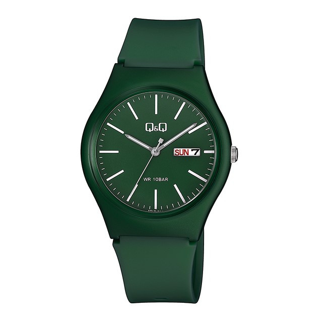 ساعت مچی کیو اند کیو مدل A212J013Y-بدنه سبز بند سبز ساعت مچی کیو اند کیو مدل A212J013Y-بدنه سبز بند سبز