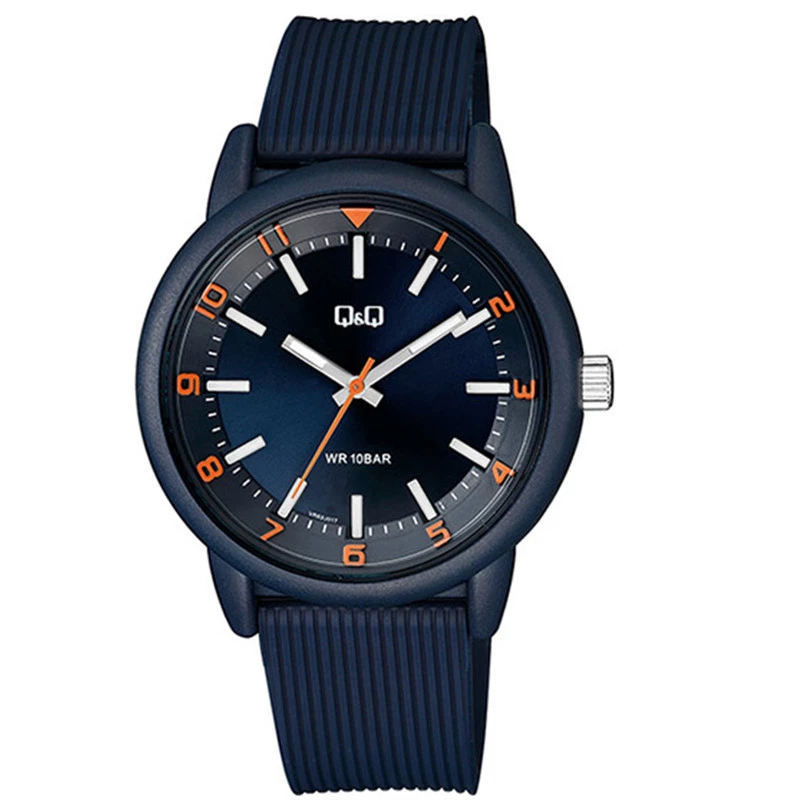 ساعت مچی کیو اند کیو مدل VR52J017Y-بدنه سرمه ای بند سرمه ای ساعت مچی کیو اند کیو مدل VR52J017Y-بدنه سرمه ای بند سرمه ای