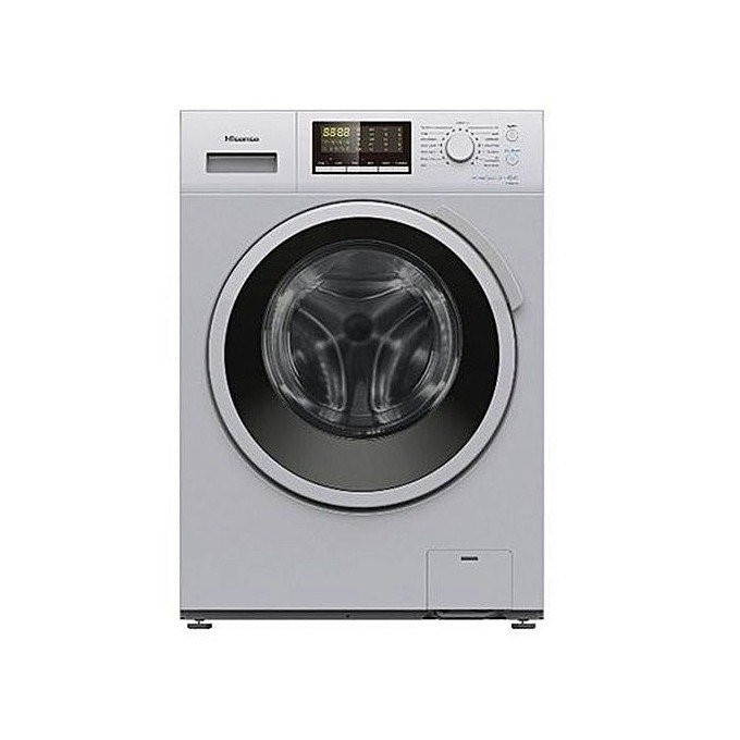 ماشین لباسشویی هایسنس 8 کیلویی مدل WFH8012DS-نقرهای ماشین لباسشویی هایسنس 8 کیلویی مدل WFH8012DS-نقرهای