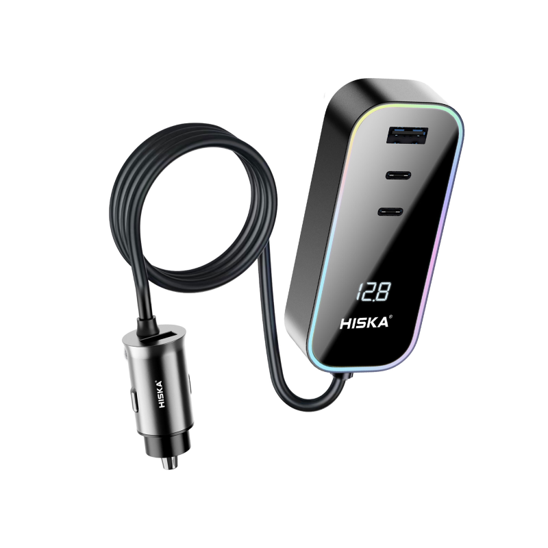 شارژر فندکی 120 وات هیسکا مدل HCC-328 شارژر فندکی 120 وات هیسکا مدل HCC-328