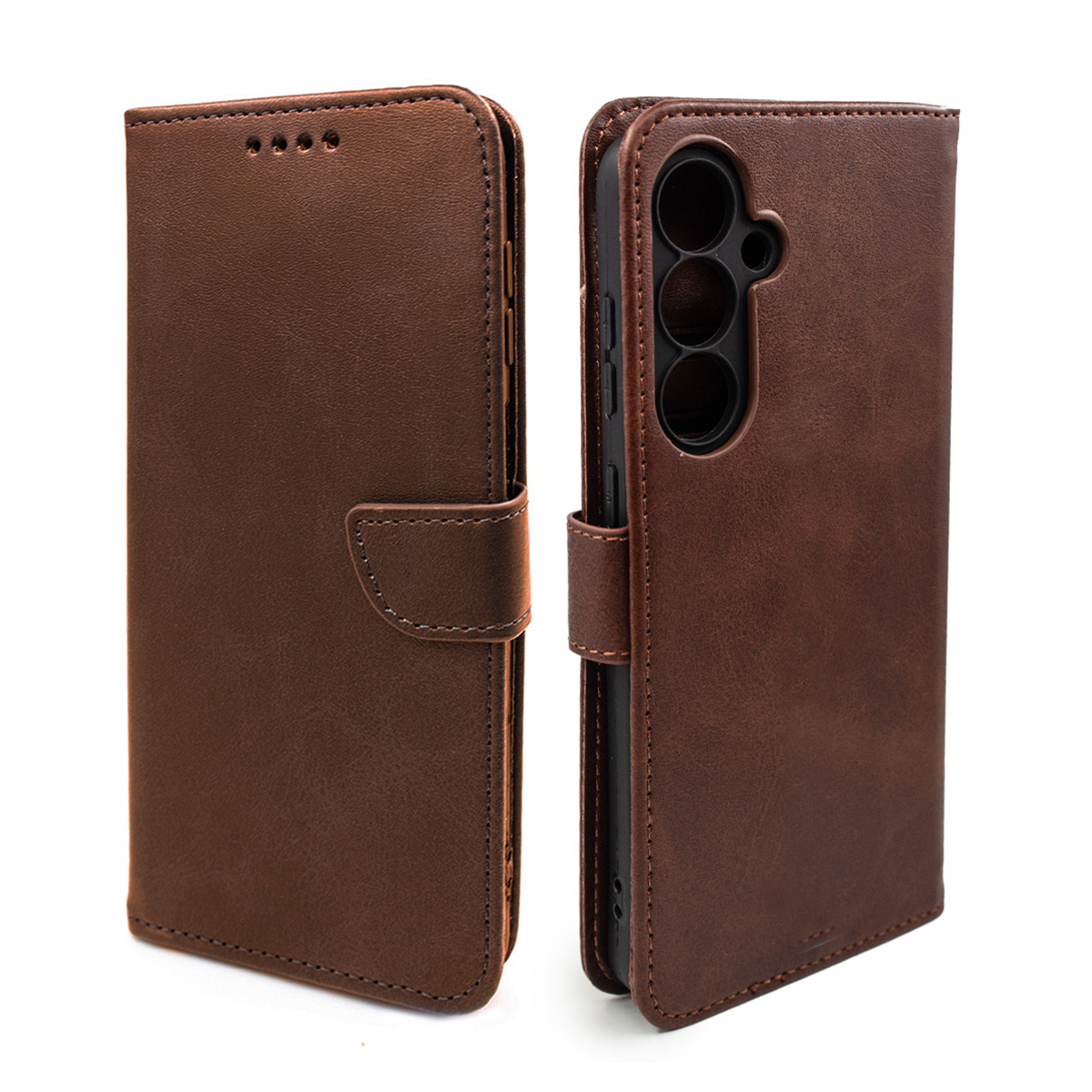 کیف کلاسوری گوشی سامسونگ Galaxy S24 FE مدل مگنتی جاکارتی محافظ لنزدار -قهوه ای کیف کلاسوری گوشی سامسونگ Galaxy S24 FE مدل مگنتی جاکارتی محافظ لنزدار -قهوه ای