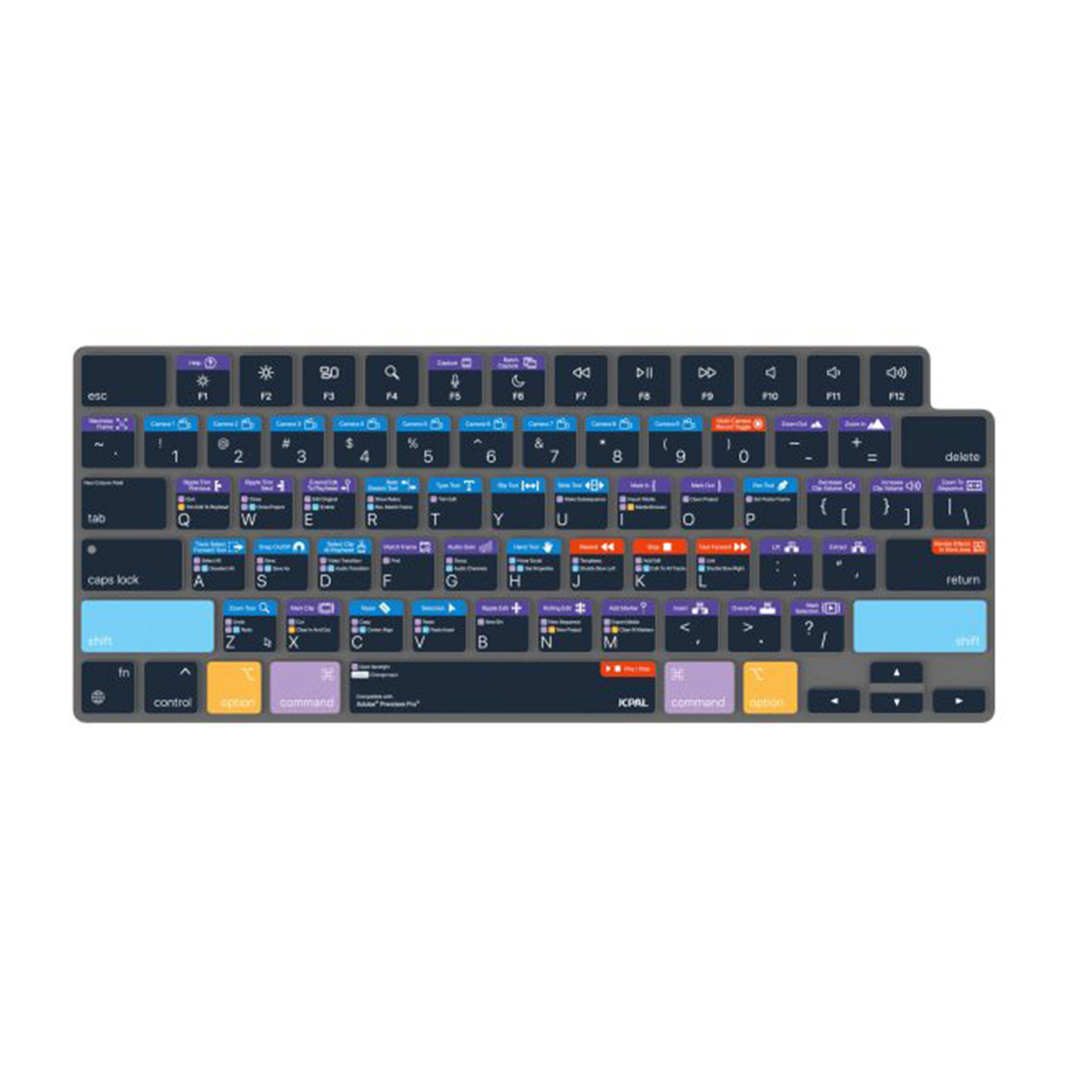 محافظ کیبورد مک بوک جی سی پال مدل VerSkin Adobe Premiere Pro Shortcut محافظ کیبورد مک بوک جی سی پال مدل VerSkin Adobe Premiere Pro Shortcut