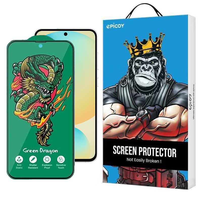 محافظ صفحه نمایش اپیکوی مدل Green Dragon ExplosionProof مناسب برای گوشی موبایل سامسونگ Galaxy S24 FE/ A55/ A35 محافظ صفحه نمایش اپیکوی مدل Green Dragon ExplosionProof مناسب برای گوشی موبایل سامسونگ Galaxy S24 FE/ A55/ A35