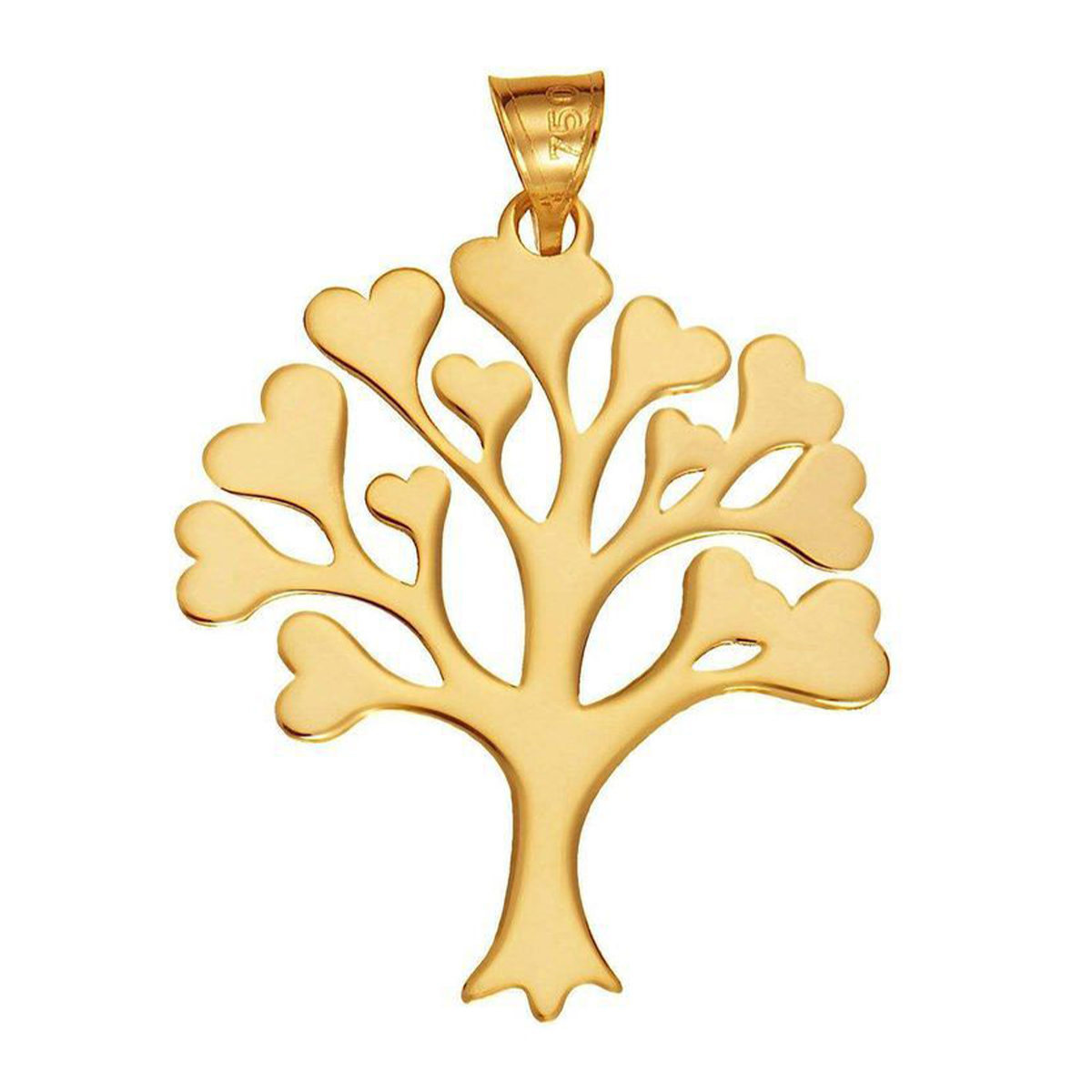 آویز طلا زنانه طرح درخت و قلب قو طلایی کد P035271-0.45 آویز طلا زنانه طرح درخت و قلب قو طلایی کد P035271-0.45