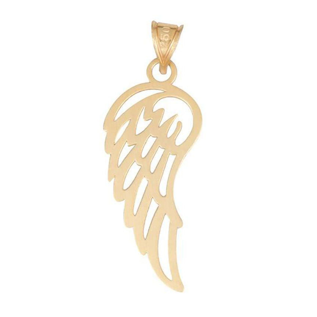 آویز طلا زنانه طرح بال فرشته قو طلایی کد P011770-0.60 آویز طلا زنانه طرح بال فرشته قو طلایی کد P011770-0.60