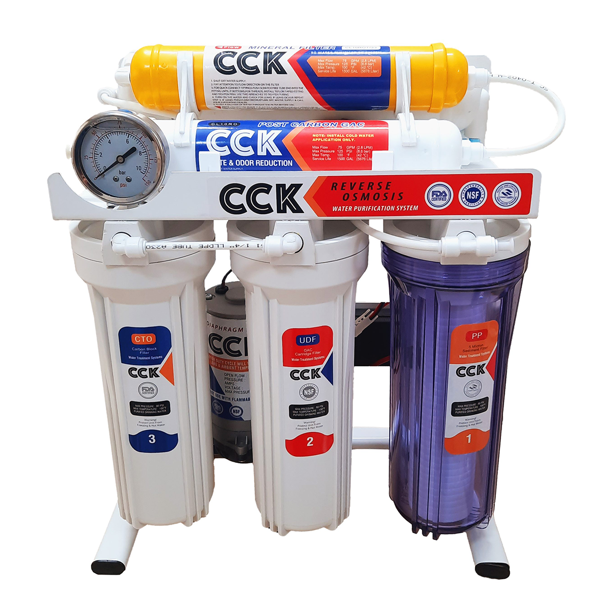 دستگاه تصفیه کننده آب مدل cck metal m600-سفید دستگاه تصفیه کننده آب مدل cck metal m600-سفید